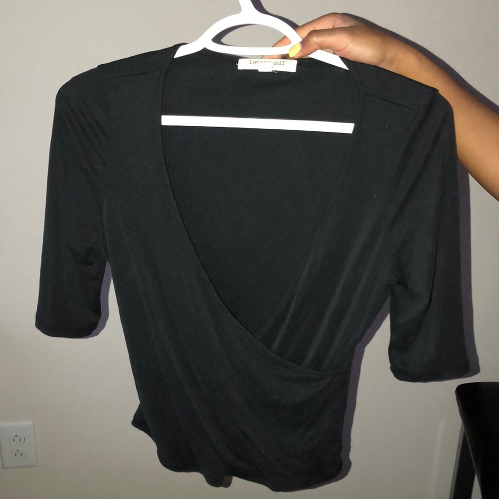 Cute black sexy top
